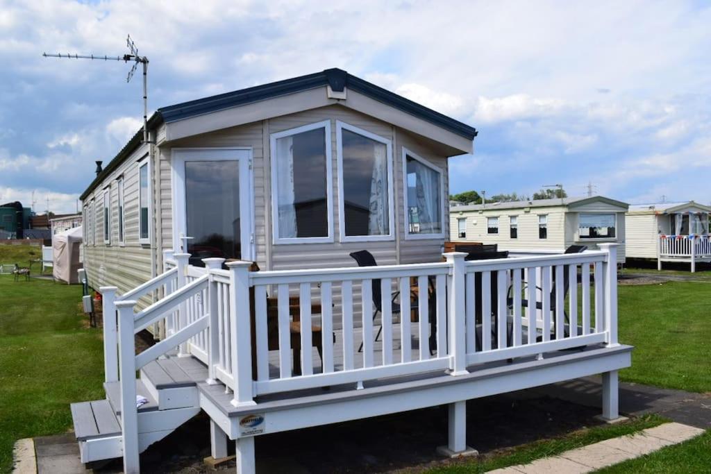 Cosy & Modern Private Seaview Caravan North Seaton Exterior foto